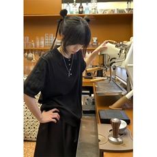 美式夏季麻花针织polo衫男老钱风修身短袖工装情侣t恤潮LZ966-p40，男装T恤，星座1008