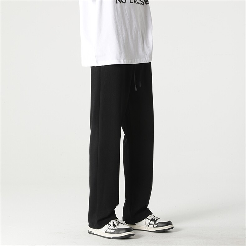 2026新款宽松直筒西裤男女运动裤春夏季阔腿裤XZ211-1-K2307-P45,男装西裤,星座211-1