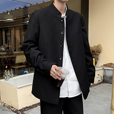 立领中山装男青年韩版休闲西装帅气风西服外套XZ01161-P58，男装西服，星座308B-2
