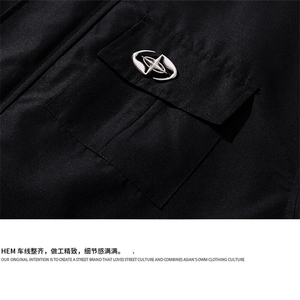 1美式复古金属飞机扣可拆卸胸针大码M-5XL夹克男JK77769P85控118图片
