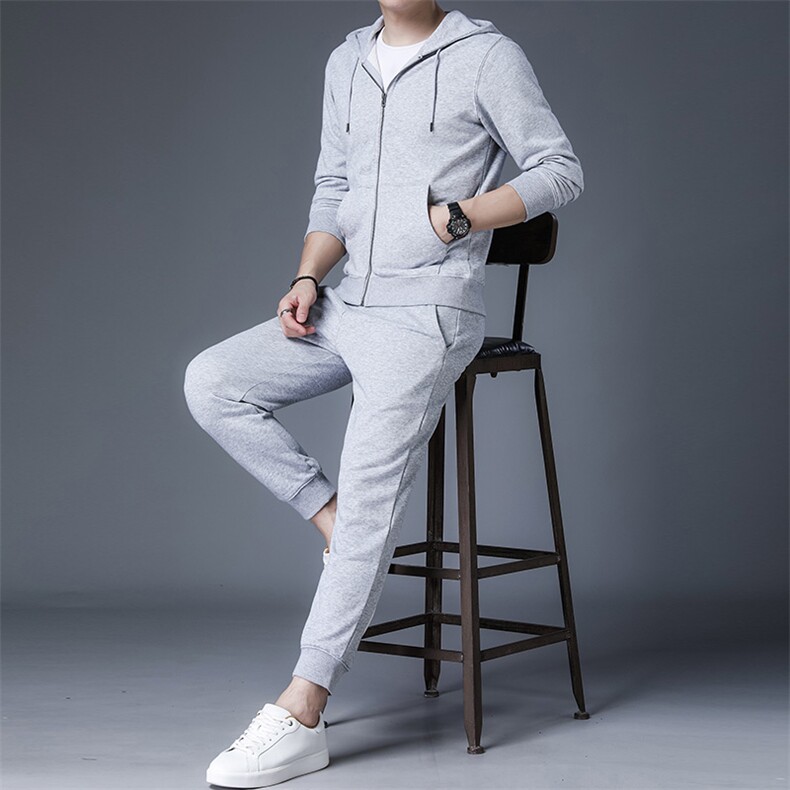 F60683930钱塘2020-1时尚休闲简约中青年男士拉链连帽卫衣P115图片