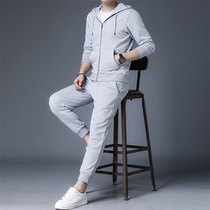 F60683930钱塘2020-1时尚休闲简约中青年男士拉链连帽卫衣P115图片