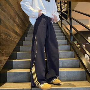 抖音品质春季新款条纹潮流户外宽松休闲裤B315-K25608-特p35控68图片
