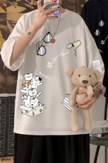 Q11115-P30春夏季七分袖t恤男大码五分袖男短袖中袖，男装T恤，电商A040
