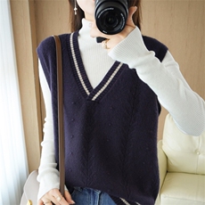 2025年秋季时尚百搭通勤简约休闲雨点马甲，女装马甲，大美人包芯纱店