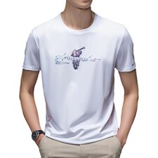 短袖男士T恤2023夏季新款圆领宽松时尚潮流百搭休闲男装上衣，男装T恤，电商B212（原钱塘6029）