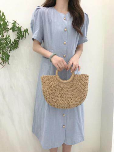 夏装，韩系连衣裙，女装连衣裙，xy35