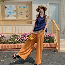 夏装新款！大量现货！牛仔上衣阔腿裤两件套2C133-8928P145K198，女装套装/套裙，2C133