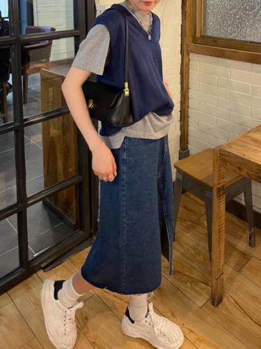 现货夏季新款针织冰丝马甲，女装马夹，青菜萝卜