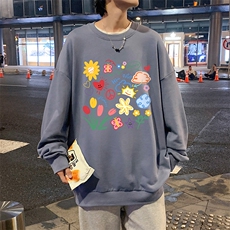 S6319-P28秋季圆领卫衣男大码韩版宽松长袖外套，男装卫衣，电商A040