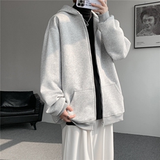 3XL-S基础百搭拉链开衫卫衣男休闲外套小心机WY45-P58400g，女装短外套，电商D206-1