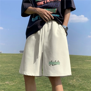 短裤男夏季新款美式高街潮流休闲沙滩裤男生运动五分裤K4243-P24图片