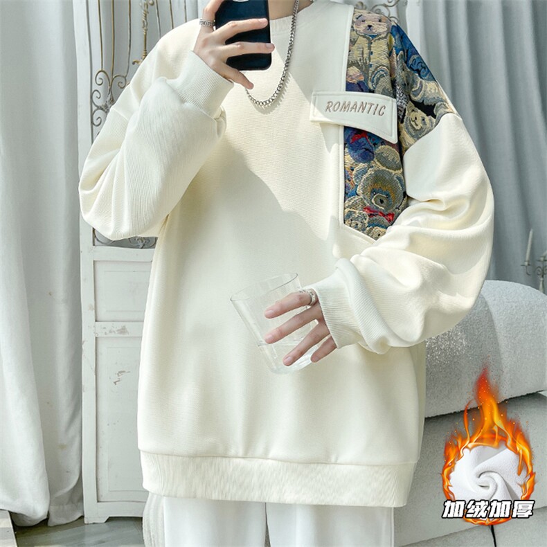 2025HW23592加绒旋律风车大码摇粒绒卫衣M-5XHW23792-特P35,男装卫衣,电商A022