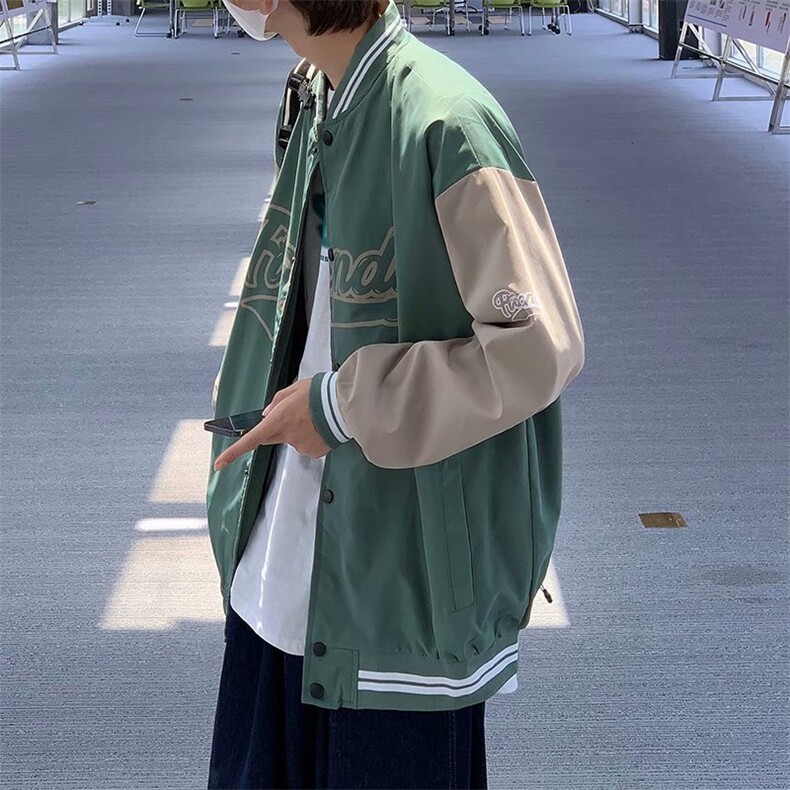 夹克男秋季2023年潮流港风ins印花宽松休闲百搭中性外套JK622-p55，男装夹克，星座1008