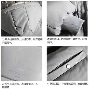 控128加绒面包服男大码羊羔毛棉衣男MY16349-P100图片