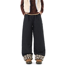 【现货】XZ612-K528-P65控98冬季棉裤葫芦纹豹纹羊羔绒滑雪裤，男装棉裤，星座612