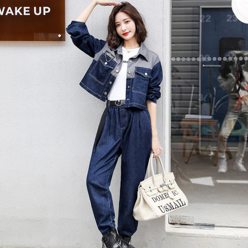 时尚套装女2023秋季新款女装韩版时尚休闲两件套套裤潮,女装套装/套裙,慧尚依恋