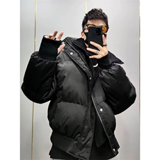 网络图现货社会风现货纯色双领假两件防风棉衣RM8205-P115，男装夹克，星座1005-4