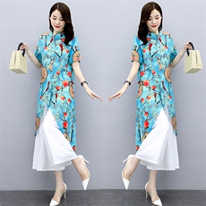 2022年夏季新款大码女装套装、套裤时尚潮流舒适短袖个性宽松优雅，女装套装/套裙，缘衣格