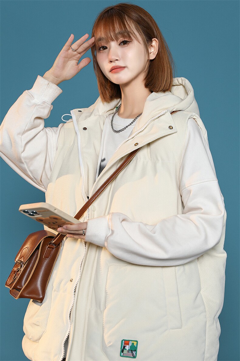 冬款中性加厚纯色连帽棉服马甲背心棉衣外套男士8130-P95控价118,男装背心/马甲,电商A441-1