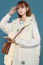 冬款中性加厚纯色连帽棉服马甲背心棉衣外套男士8130-P95控价118，男装背心/马甲，电商A441-1