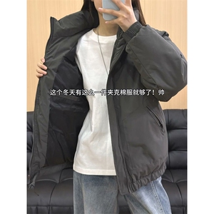 现货冬季美式休闲加厚雪山外套夹克立领纯色三防户外工装棉服图片