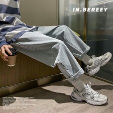 春夏新品直筒牛仔裤男潮流韩版百搭宽松阔腿裤A080-9261-P35，男装牛仔裤，电商A080