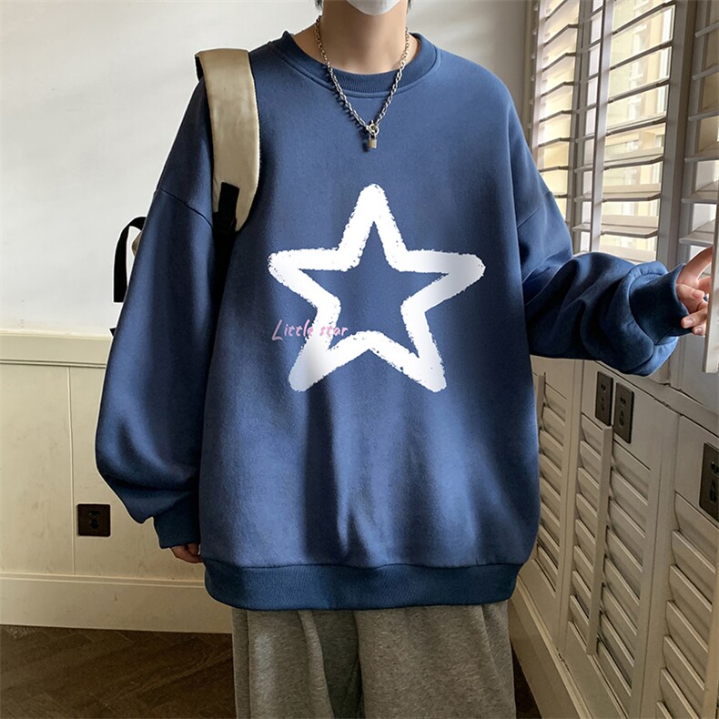 圆领卫衣男大码加厚加绒长袖t恤男S6286-P28,男装卫衣,电商A040