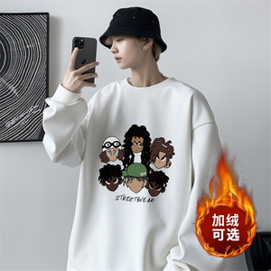 华夫格！2023秋冬新款男士圆领卫衣百搭长袖T恤HWY20P30加绒P40图片
