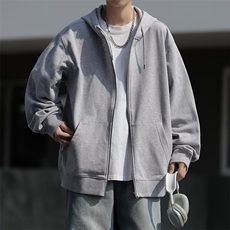 港风秋款男连帽卫衣休闲开衫宽松外套加大码M-5XLWY69P25，男装卫衣，星座1013-1