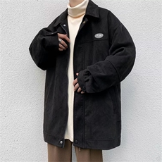 夹克男秋冬季新款小众设计感美式复古麂皮绒外套1008-1-J9234-P60，男装夹克，星座1008-1
