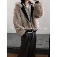 JY734-P152美式座山雕毛领棉衣外套男女冬季宽松保暖棉服潮网图，男装棉衣，星座1501-3