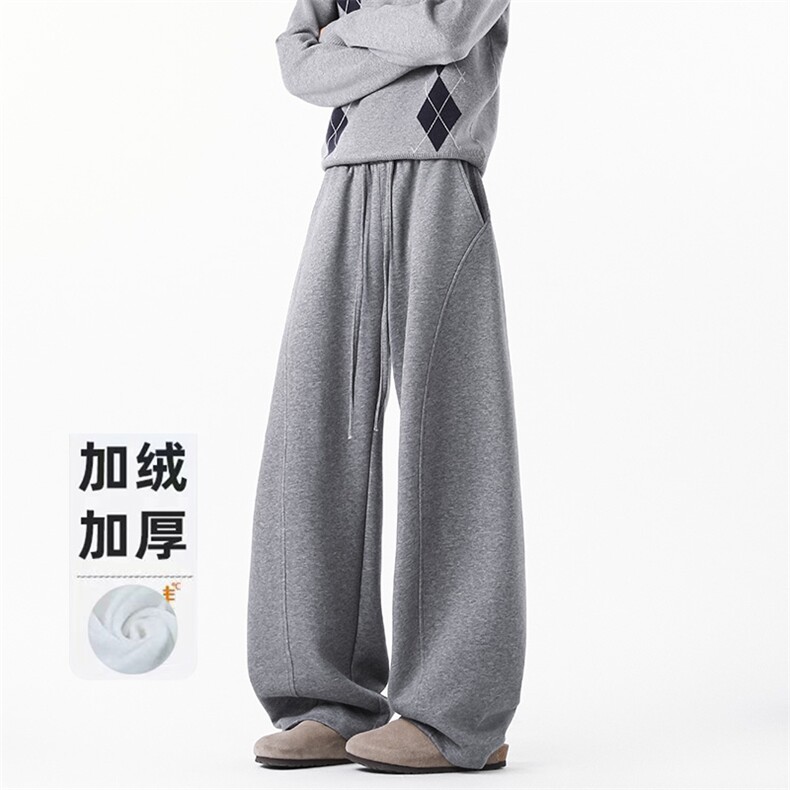B258-K2939加绒45控98 抖音品质 弯刀卫裤 65%棉35%聚酯纤维图片