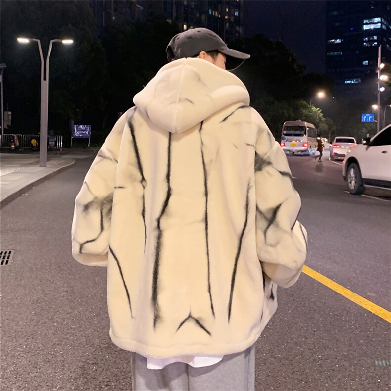 冬装羊羔绒宽松休闲加厚棉衣潮流棉服外套A161-2-M8007-P85,男装棉衣,电商A161-2