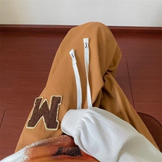 美式复古vintage裤男ins潮毛巾绣休闲裤K2712P30，男装休闲裤，星座1116-2