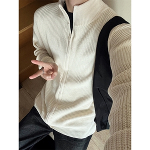 A178  2025秋冬新款立领开衫纯色毛衣MY552  P65限价85图片