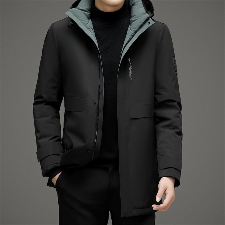 BZC2365钱塘2020-2新款时尚休闲简约冬季厚款中年男士羽绒服P260,男装羽绒服,钱塘207-2
