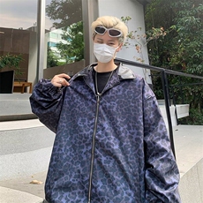 【有货】DJ202-P58新款美式豹纹棒球服男宽松痞帅pu皮撞色夹克，男装夹克，星座603-2