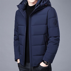 羽绒服男士白鸭绒上衣冬季2023年新款中年男装连帽加厚保暖外套，男装羽绒服，电商B212（原钱塘6029）