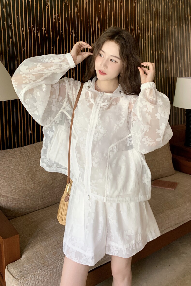 夏新品好数据轻薄防晒连帽套装2C259-7735-P135-K198,女装套装/套裙,2C259
