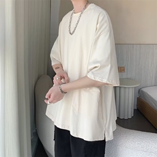 C308-P302024夏季新款工装短袖男美式复古潮牌五分袖上衣现货，男装工装外套，星座512-6
