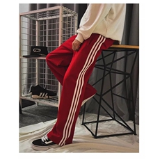 三条杠街舞运动裤秋季高街嘻哈阔腿长裤女爵士舞卫裤jazz休闲裤子，男装休闲裤，星座506A