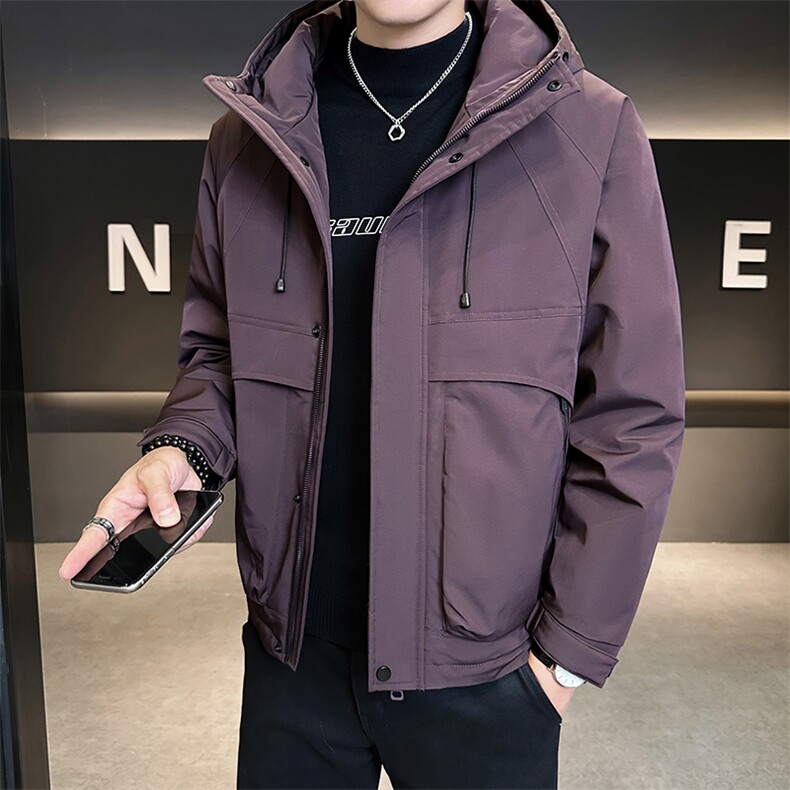 抖音2025男士秋冬二棉加棉加厚夹克休闲棉服M1125-P120,男装夹克,电商D240-242
