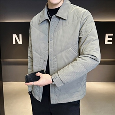 6622-L-4XL-P175标50绒店主冬季翻领休闲定制面料轻薄羽绒服男，男装羽绒服，电商B255