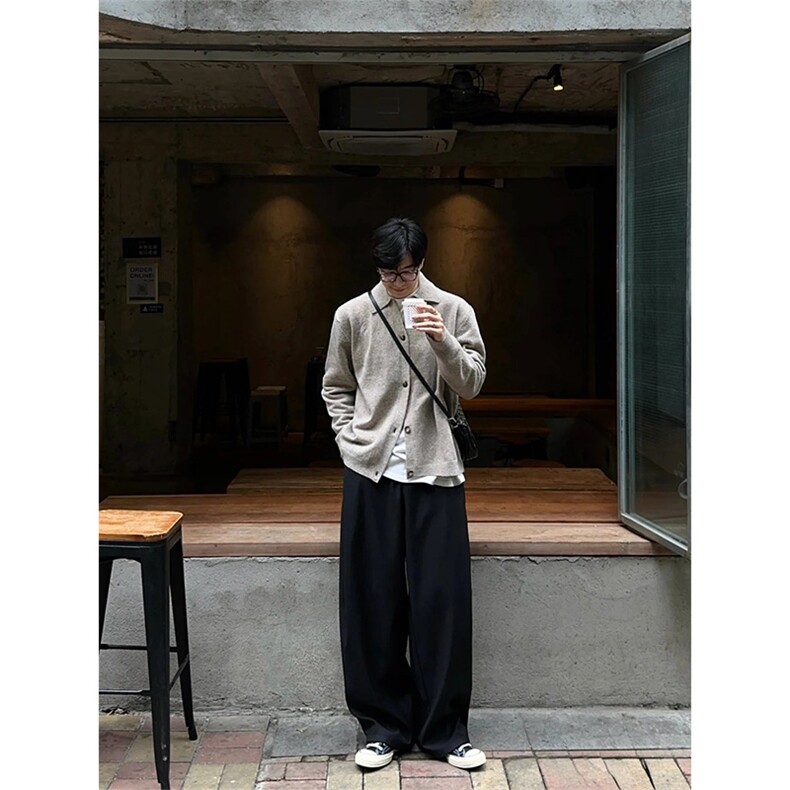 有货~韩版轻熟风软糯V领针织毛衣男秋冬休闲开衫外套MY2364-特P55,男装针织衫/毛衣,星座1004-3