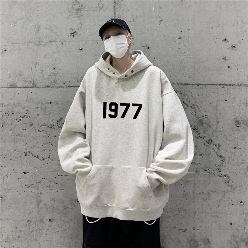 供抖音丶重磅高品棉350克排扣连帽1977卫衣LW6001-特p58控78,男装卫衣,星座508（原C305）