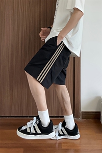 大量现货 潮流痞帅学生休闲裤男女款设计感条纹速干裤DK708-P40图片