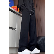 K5061/P40新款春装刺绣老钱风休闲裤男卫裤直筒裤微弹弯刀裤长裤，男装休闲裤，电商A141