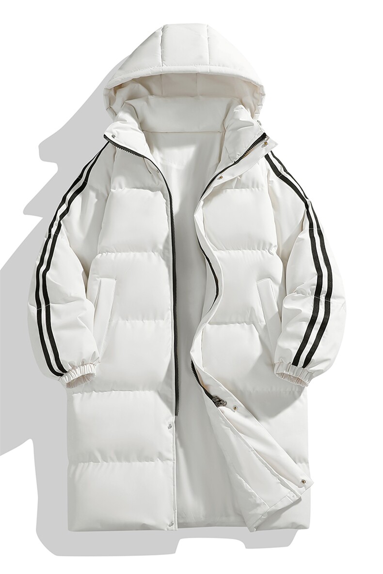 秋冬季高品质条纹长款防寒户外棉服棉衣外套Tide棉袄HZ8818-P108,男装棉衣,星座610B-1