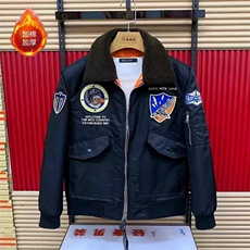 (网图)毛翻领机车棉服欧洲站潮流防寒棉衣保暖313B-JK5640-P135，男装棉衣，星座313B